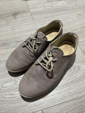 Ecco Women's Suede Lace-Up Loafers in Violet Gray